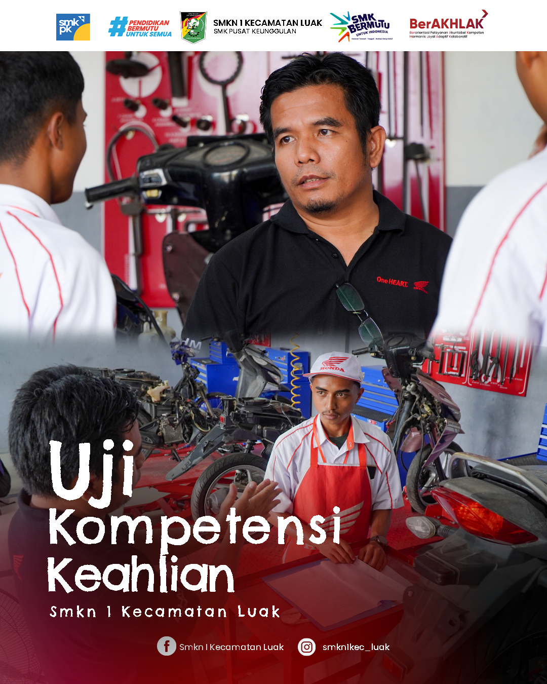 Pelaksanaan Ujian Kompetensi Keahlian (UKK) Jurusan Teknik Sepeda Motor